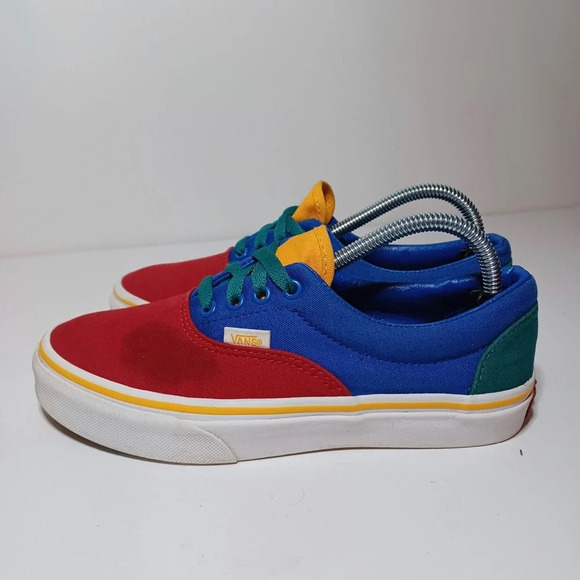 Vans Off the Wall Era Primary color block sneakers kids 4 womens 5.5 (213 Box 25 - Picture 1 of 9